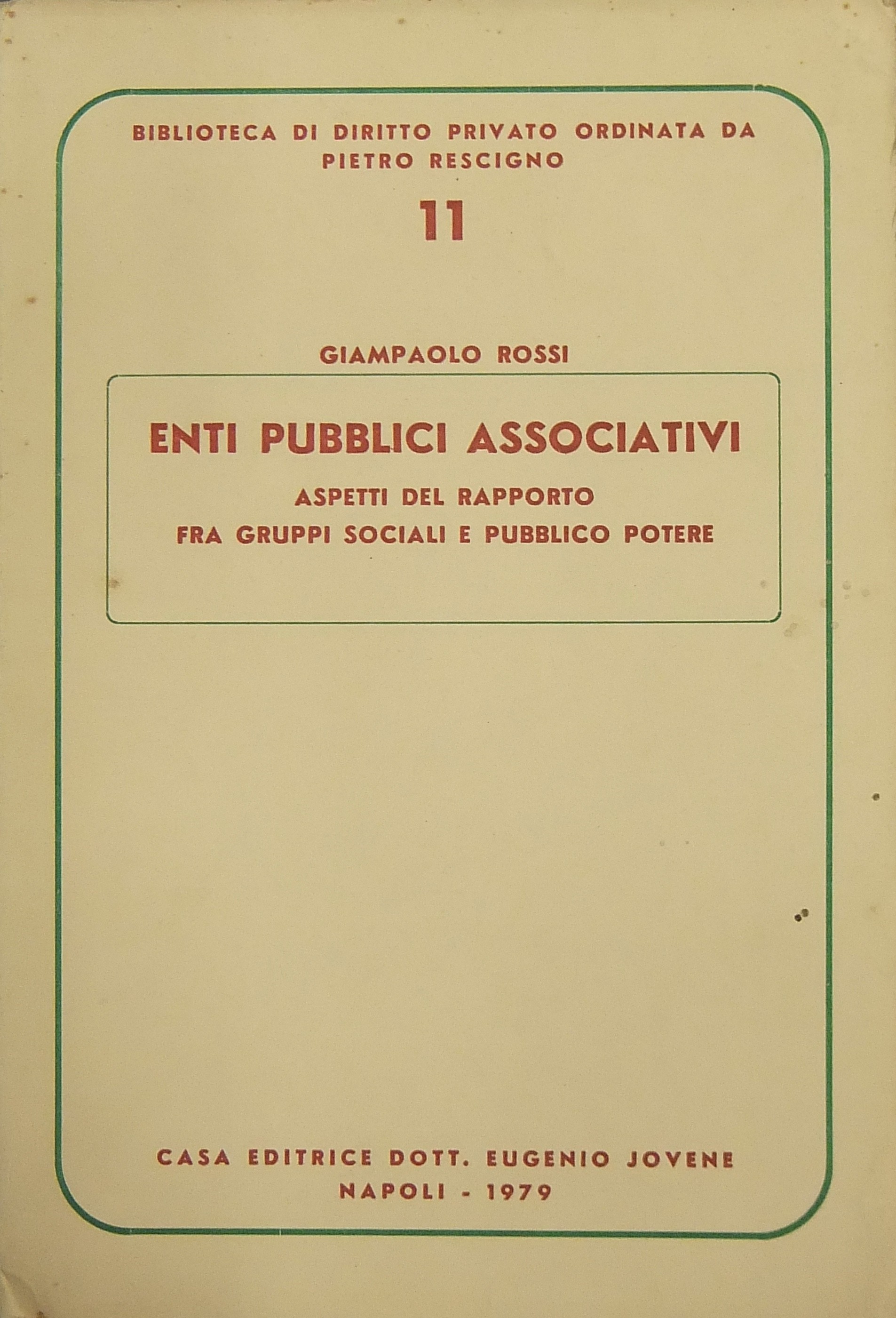 Enti pubblici associativi.