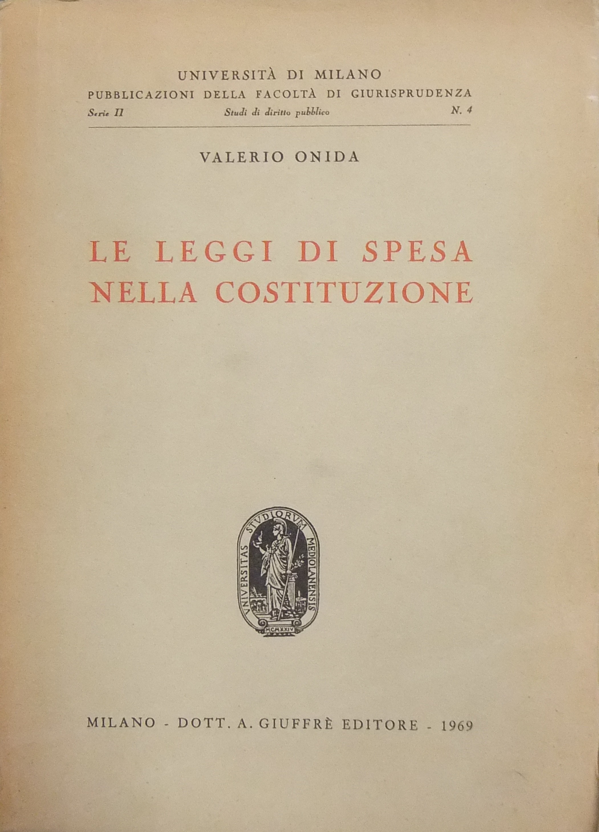 Le leggi di spesa nella Costituzione