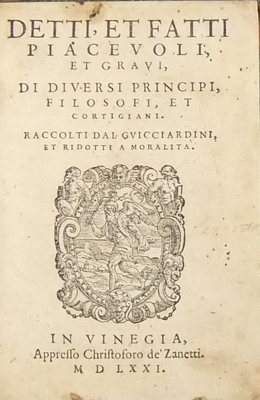 Detti et fatti piacevoli et gravi