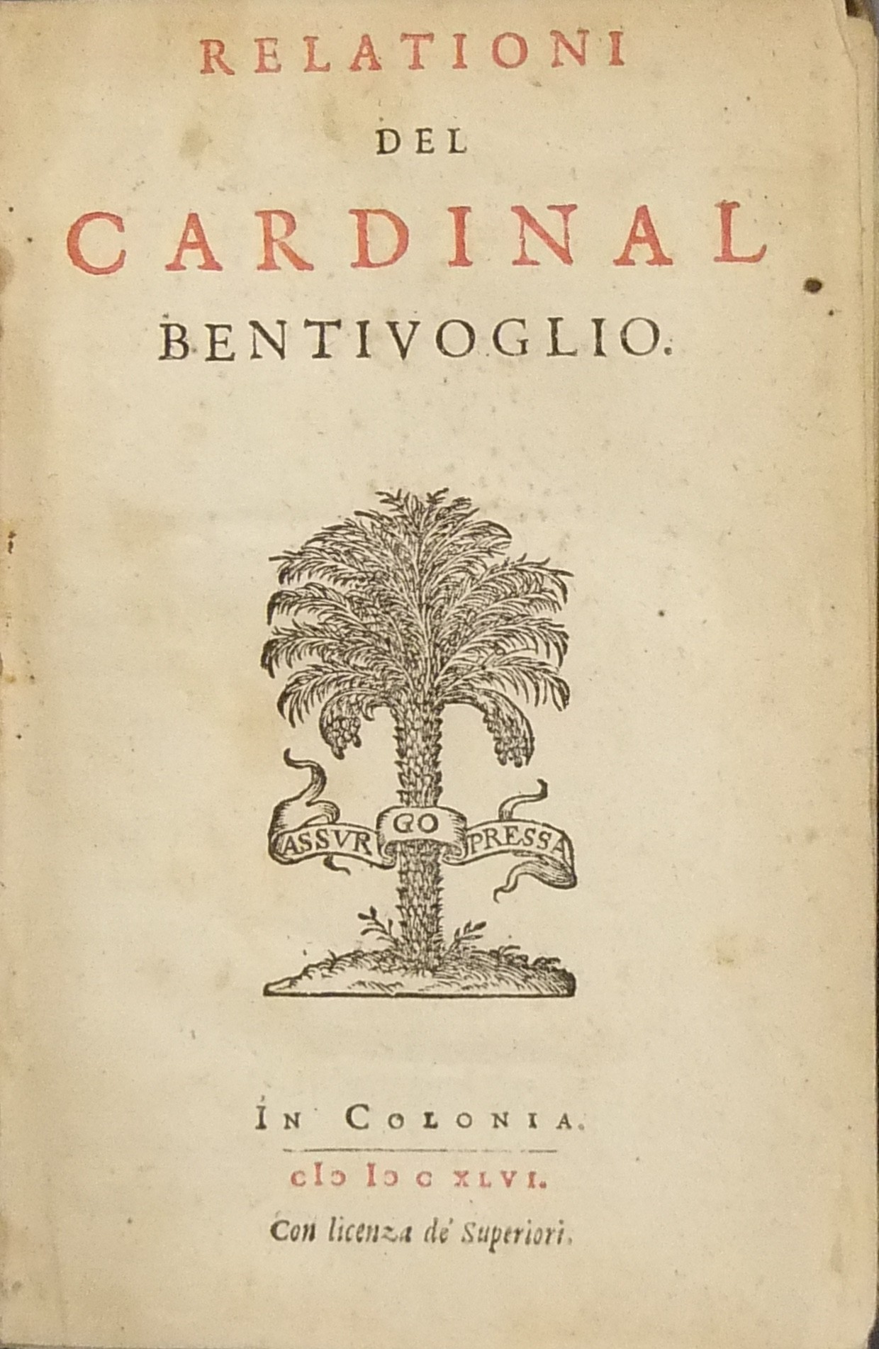Relationi. Raccolta di lettere