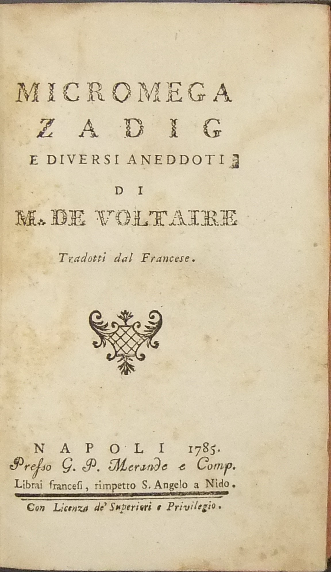 Micromega Zadig e diversi aneddoti