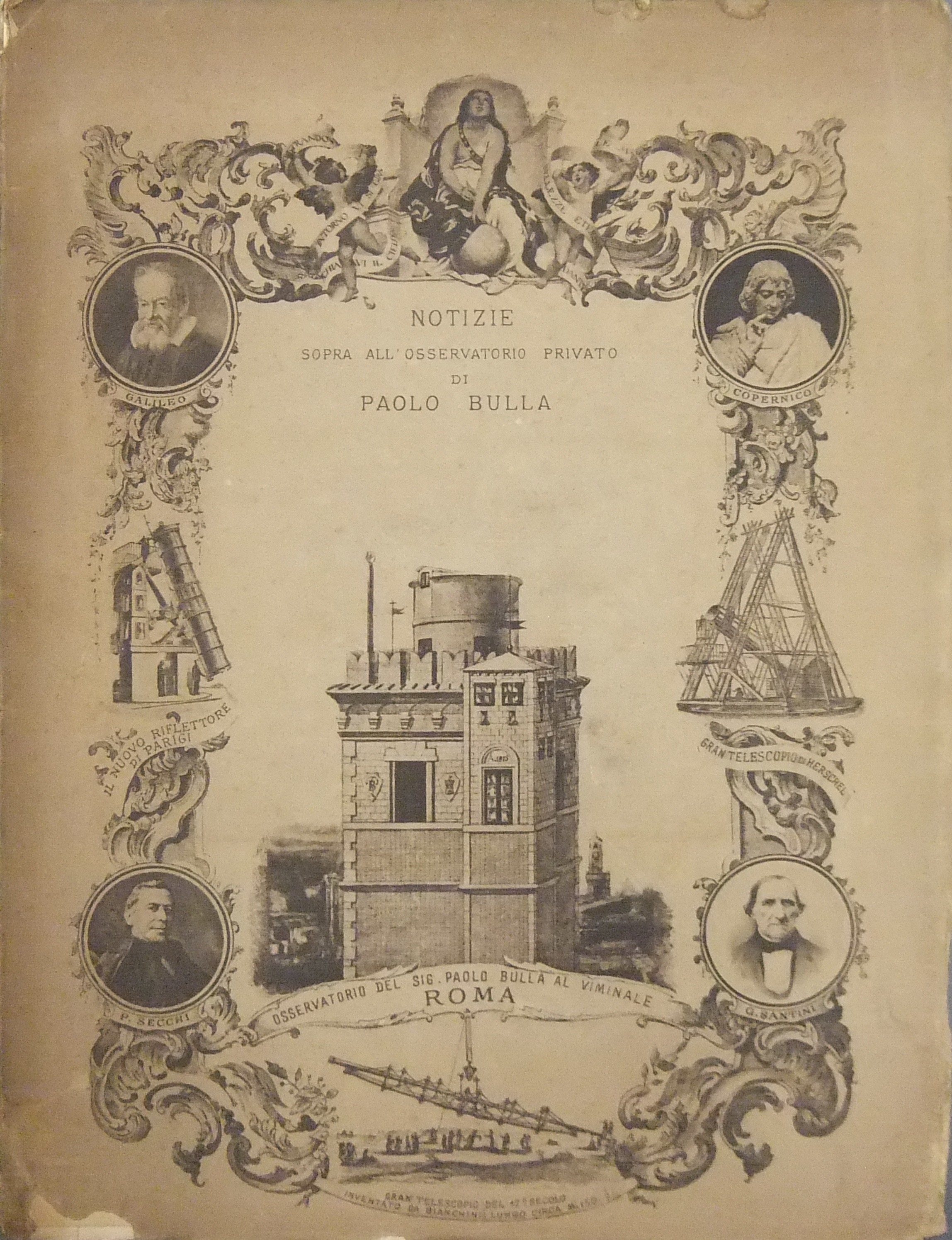 Notizie sopra all'osservatorio privato di Paolo Bulla