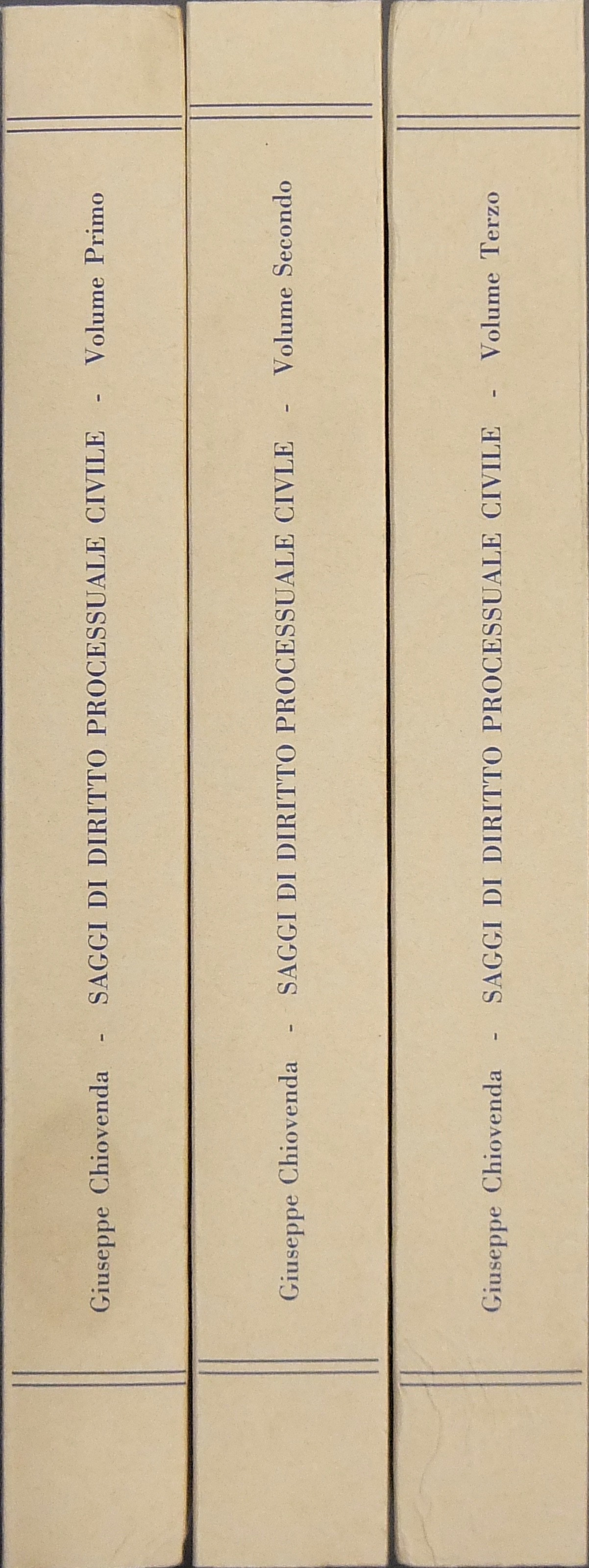 Saggi di diritto processuale civile. (1894-1937)