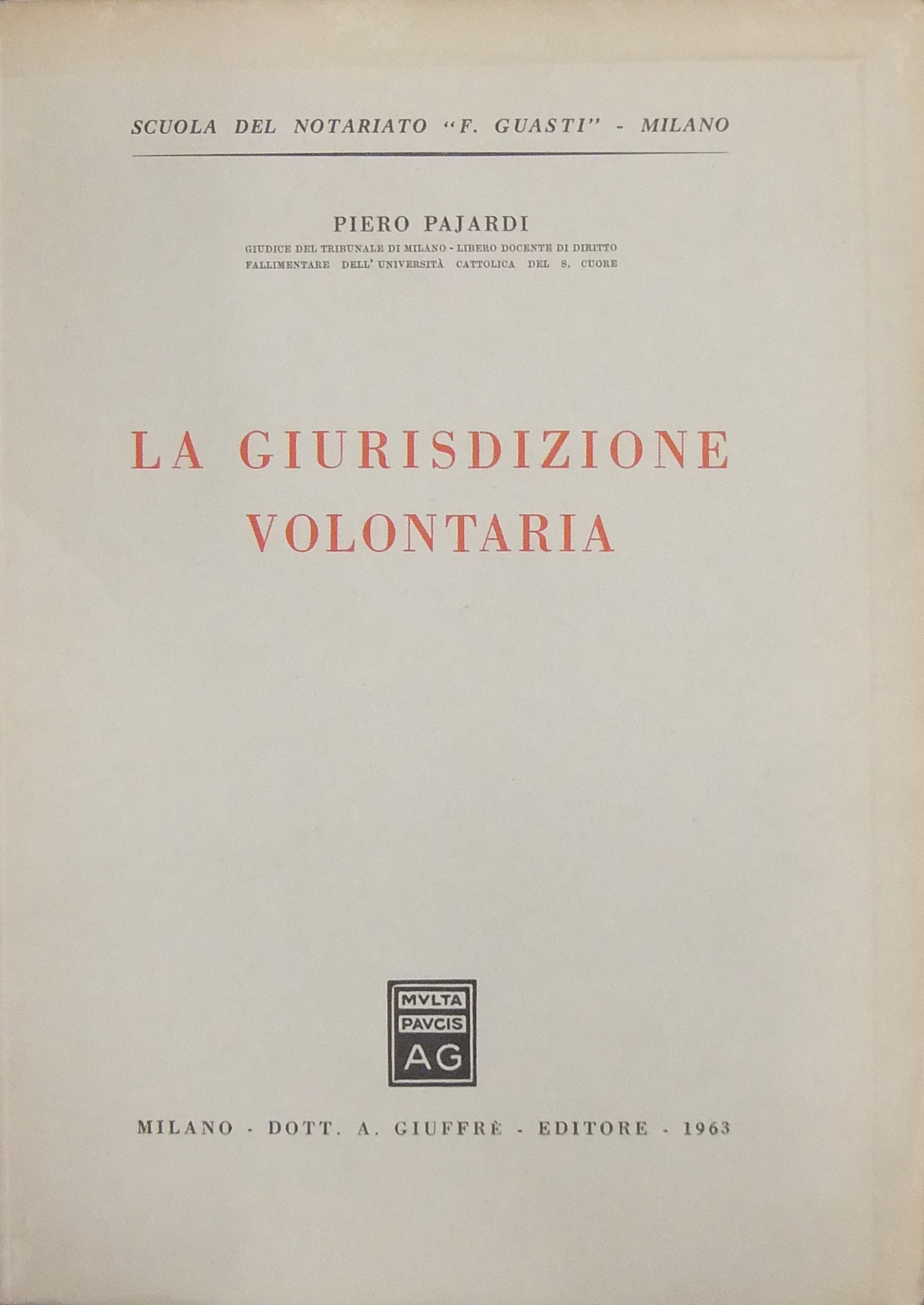 La giurisdizione volontaria