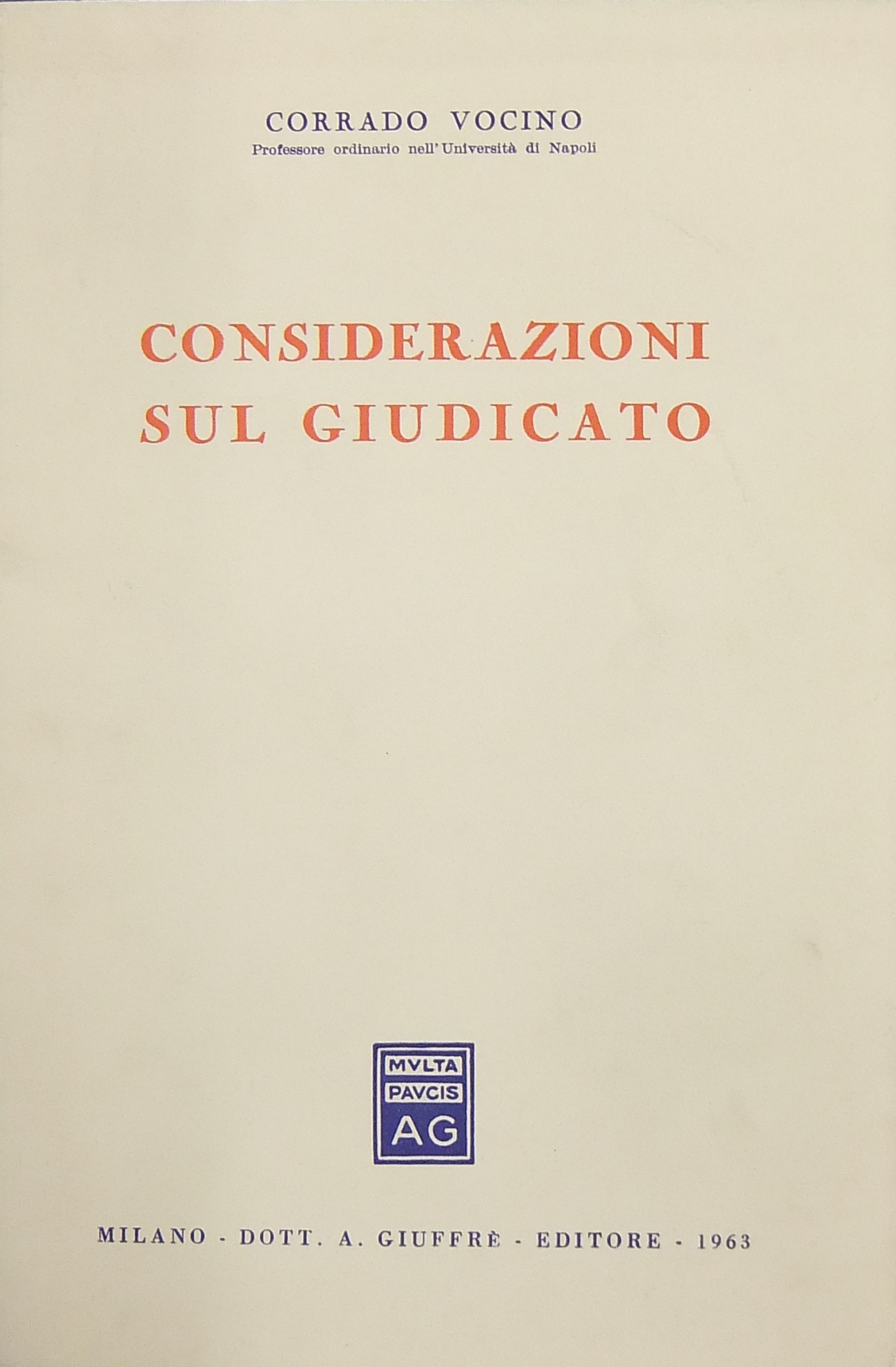 Considerazioni sul giudicato