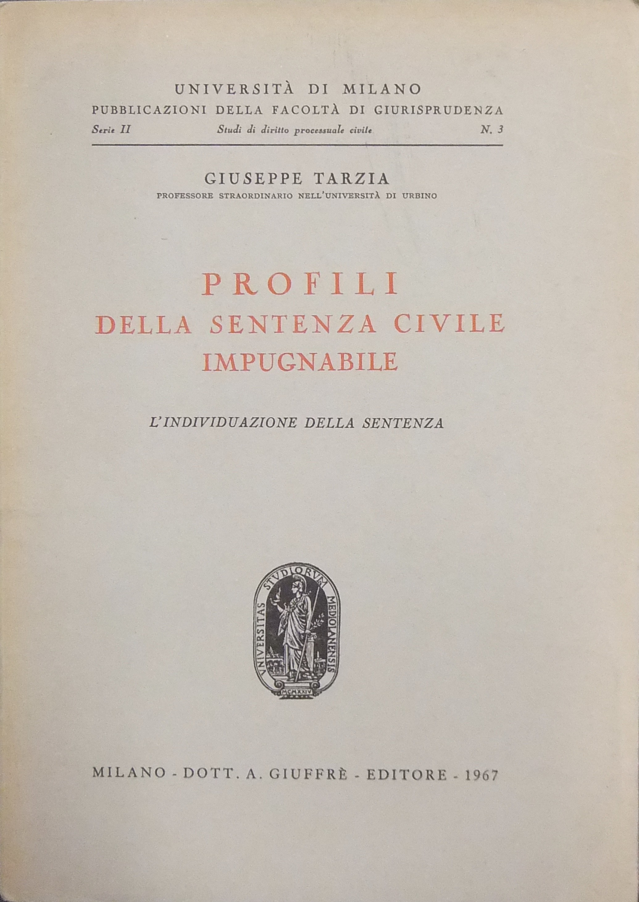 Profili della sentenza civile impugnabile.