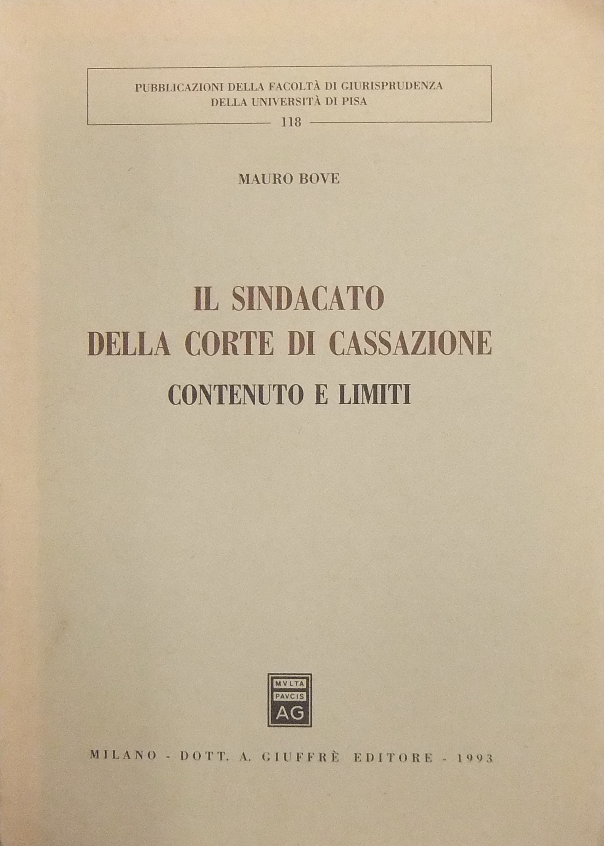 Il sindacato della Corte di Cassazione