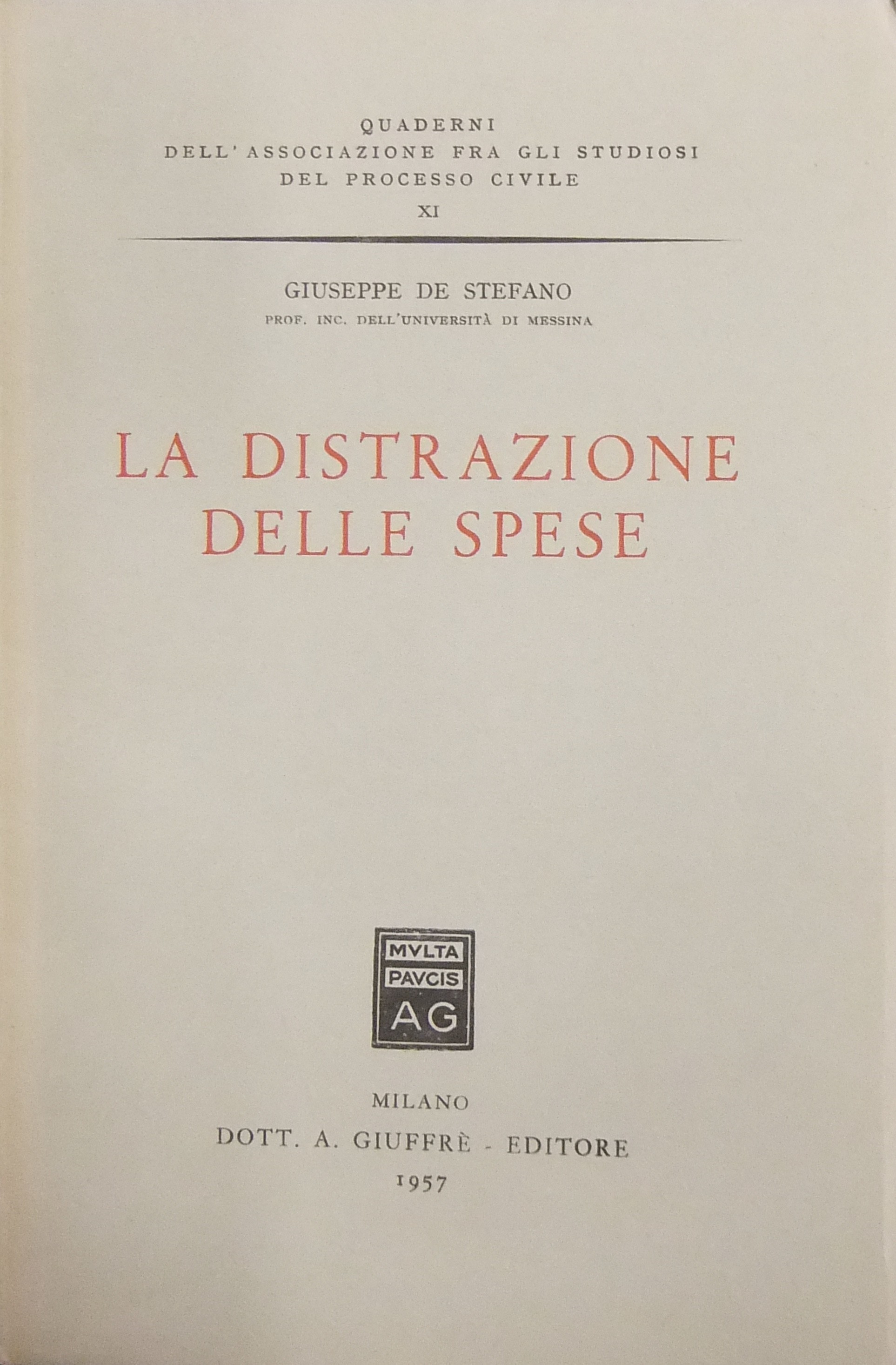 La distrazione delle spese