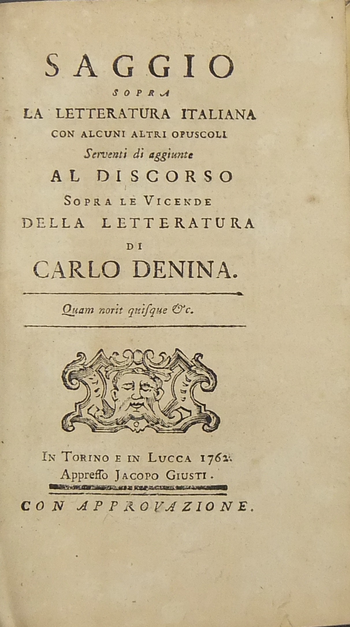 Saggio sopra la letteratura italiana