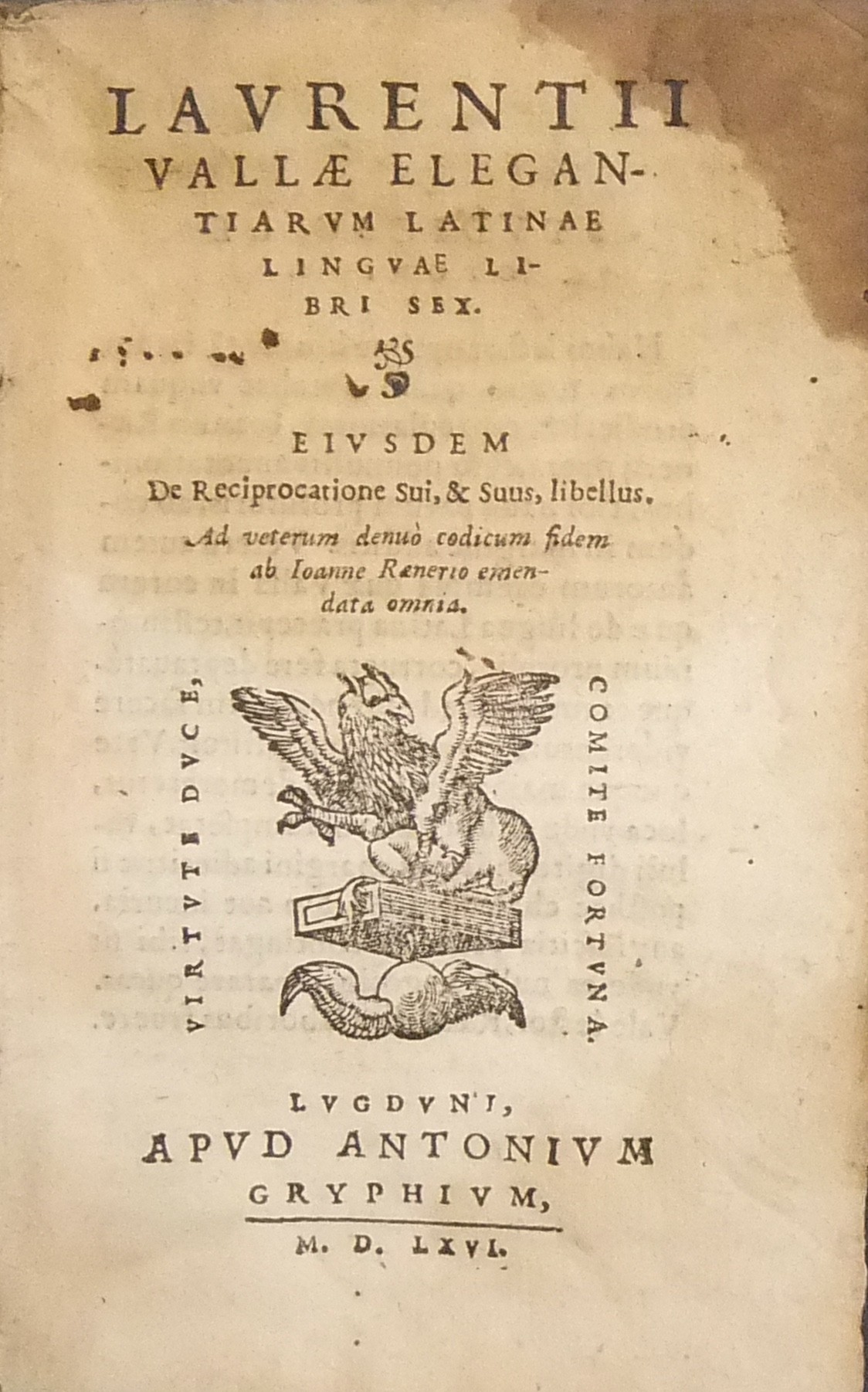 Elegantiarum Latinae linguae libri sex