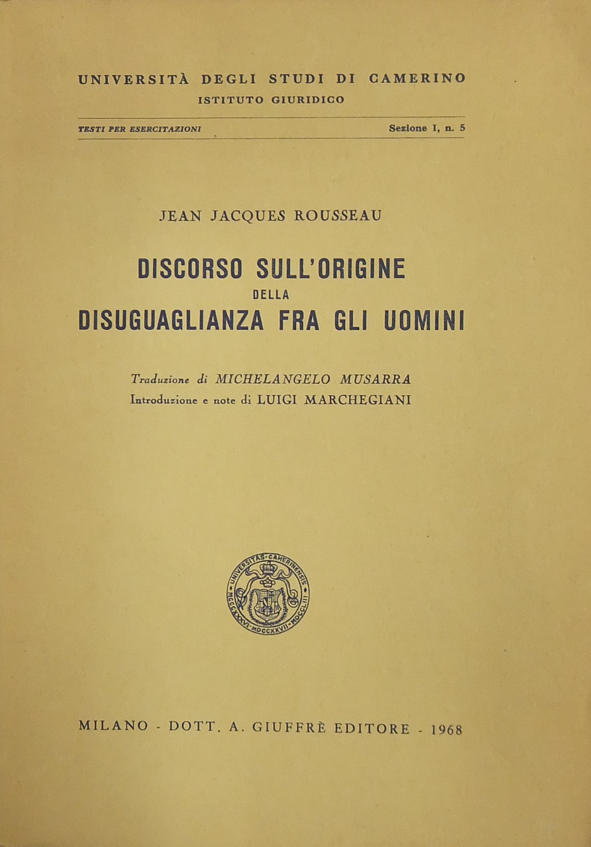 Discorso sull'origine della disuguaglianza fra gli uomini