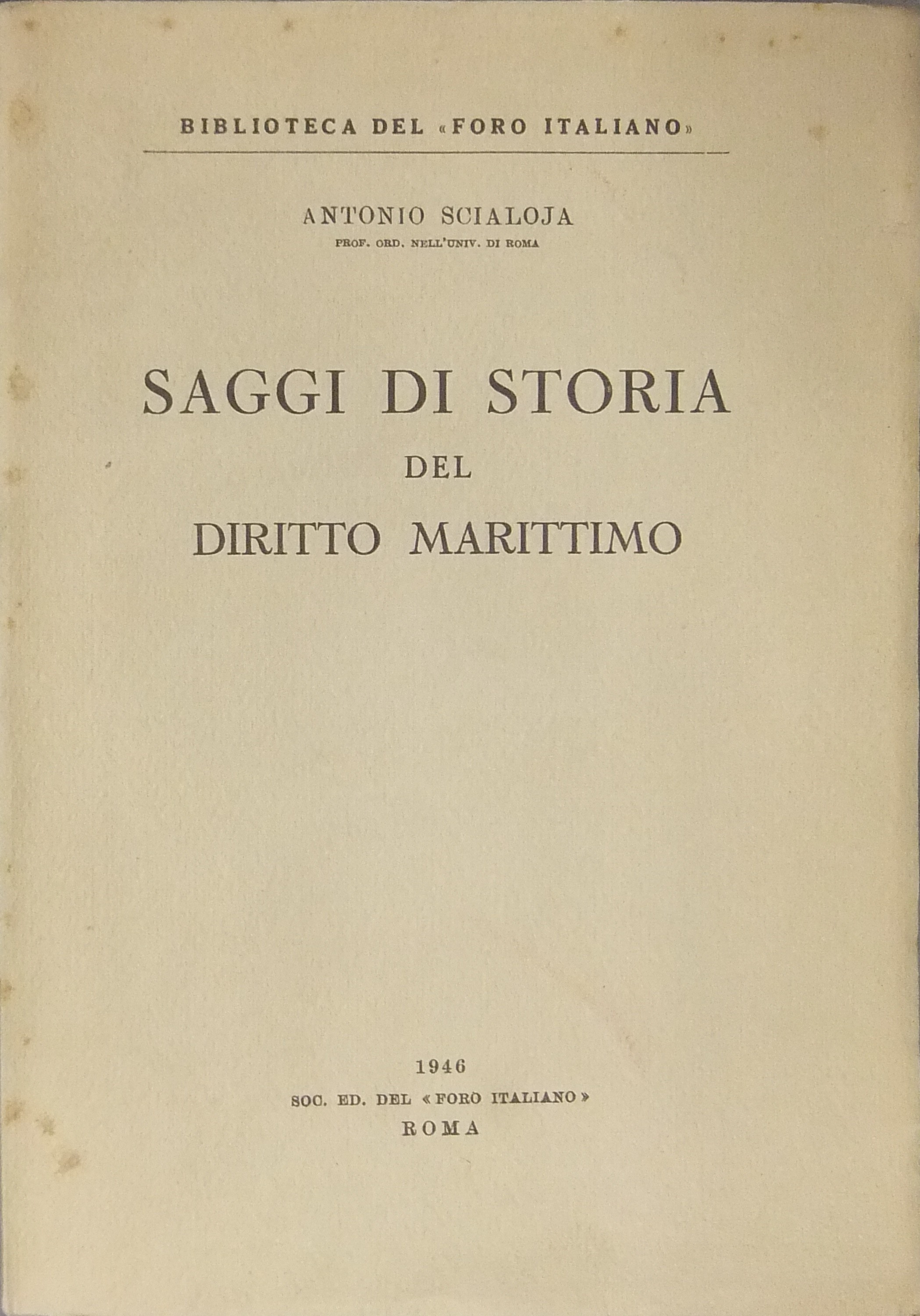 Saggi di storia del diritto marittimo