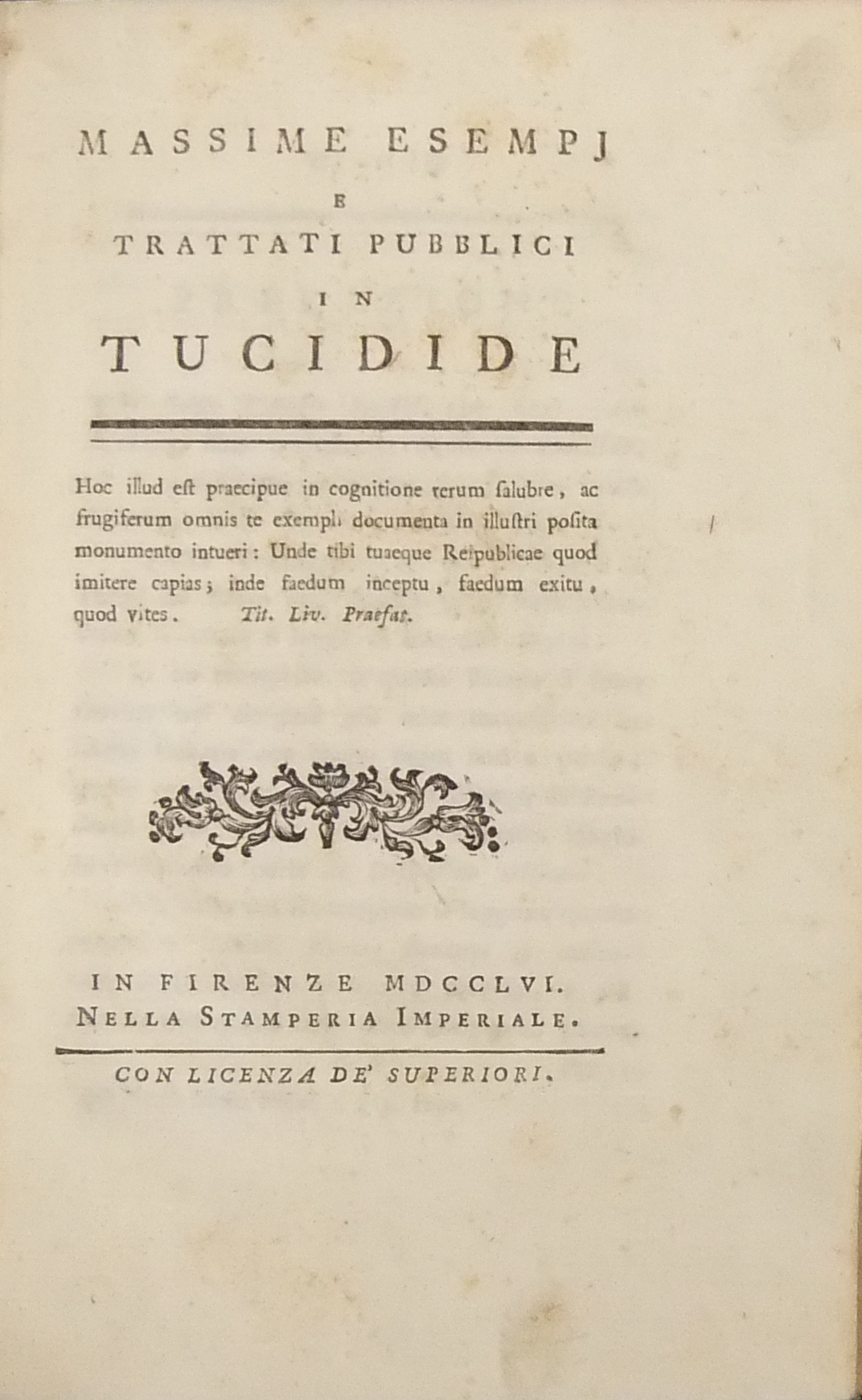 Massime esempj e trattati pubblici in Tucidide