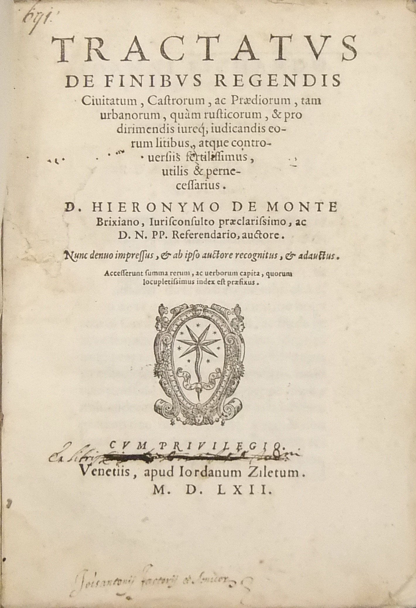 Tractatus de finibus regendis