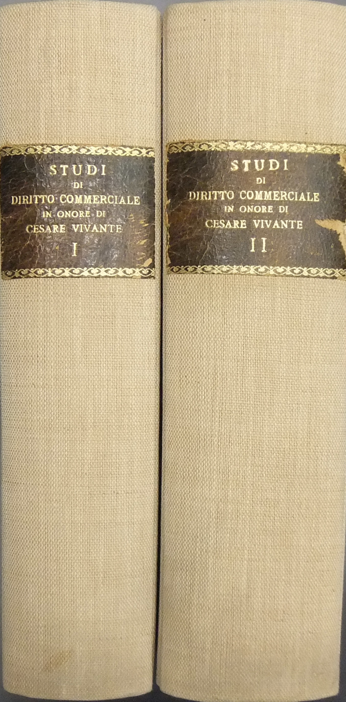 Studi di diritto commerciale in onore di Cesare Vivante