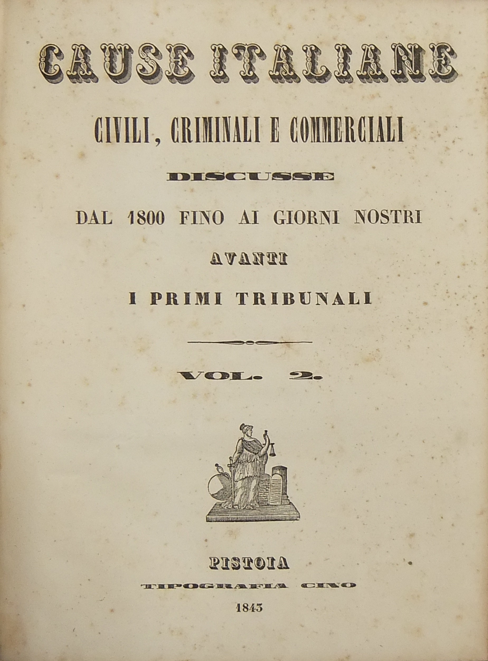 Cause italiane civili, criminali e commerciali