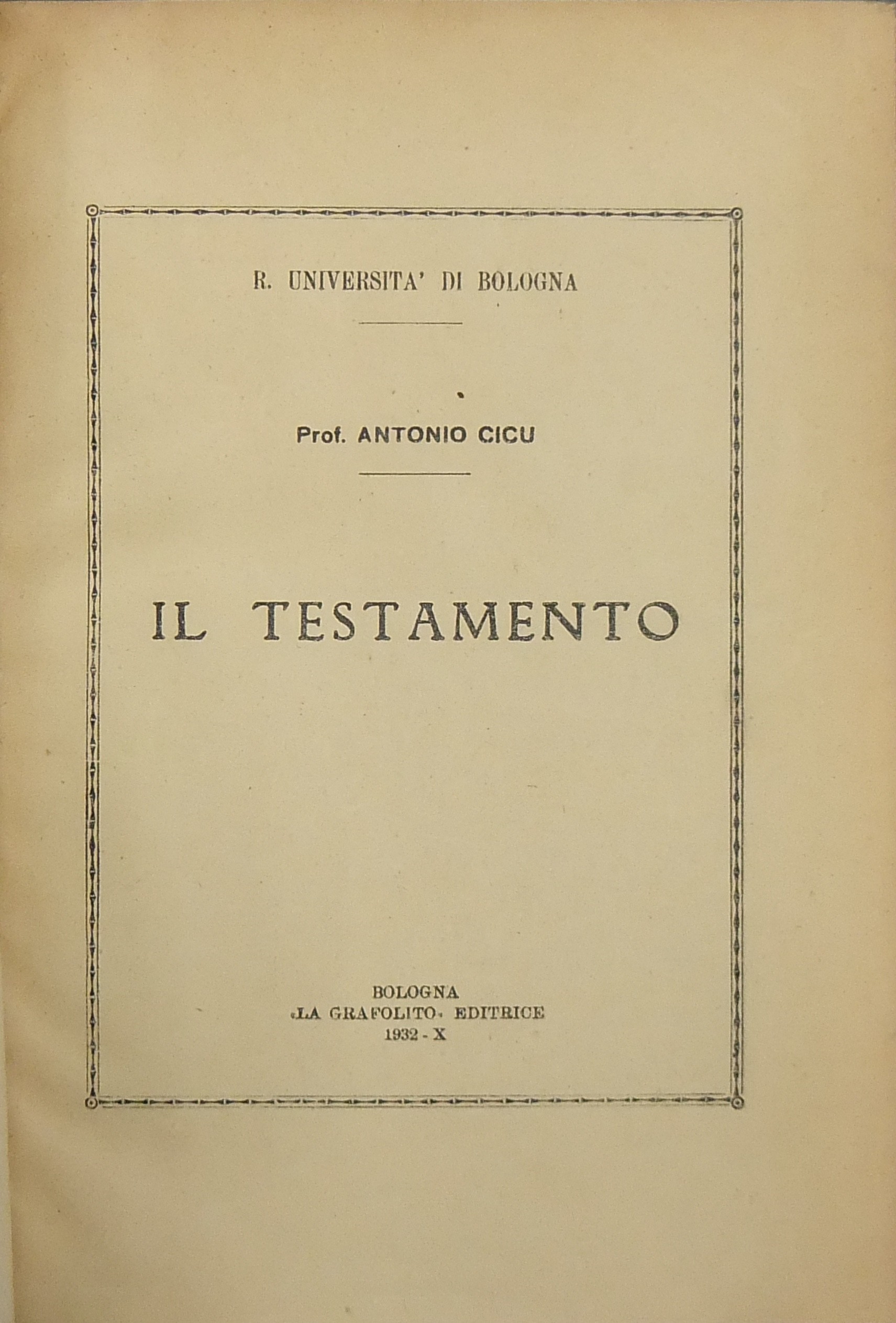 Il testamento