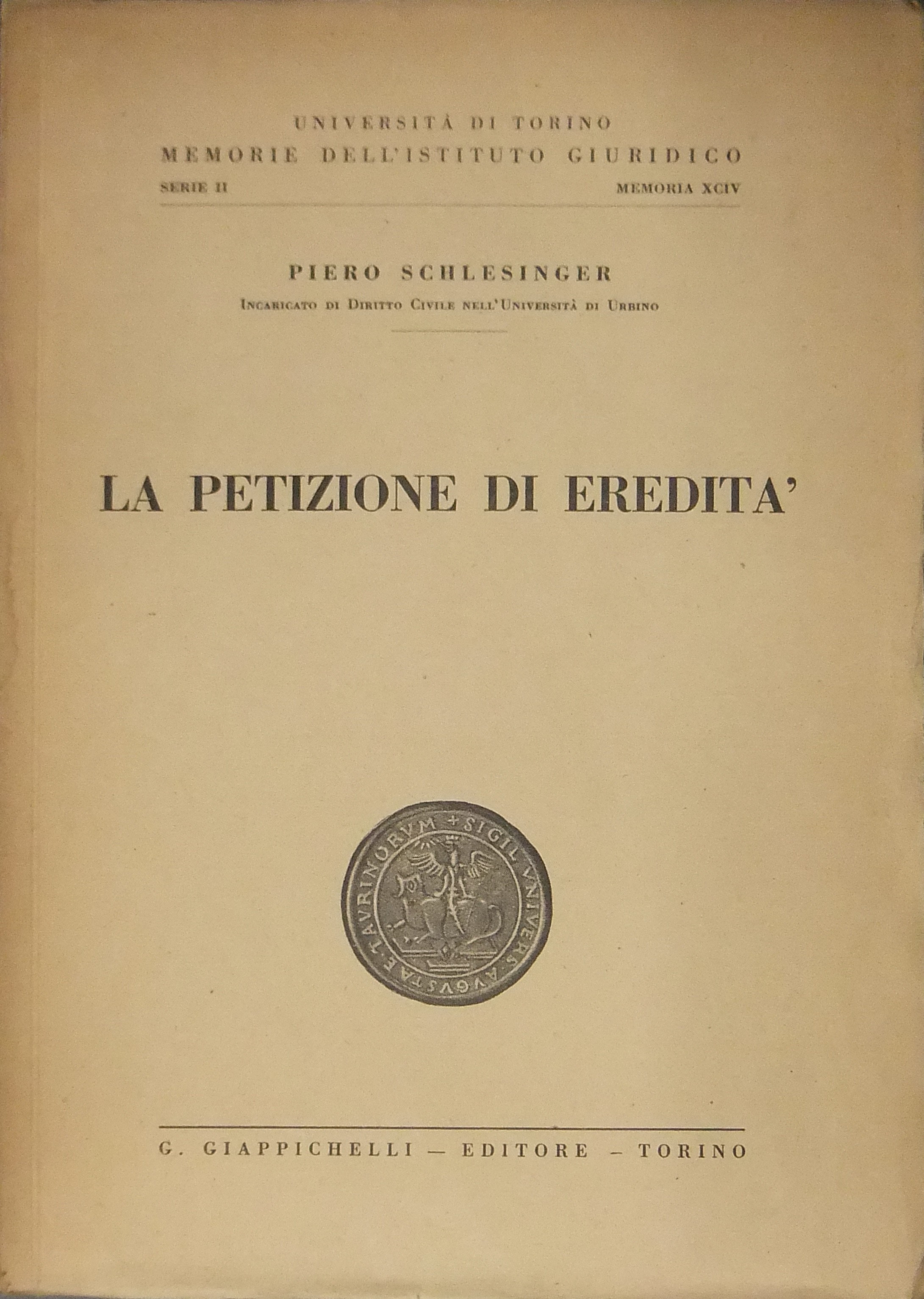 La petizione di eredità