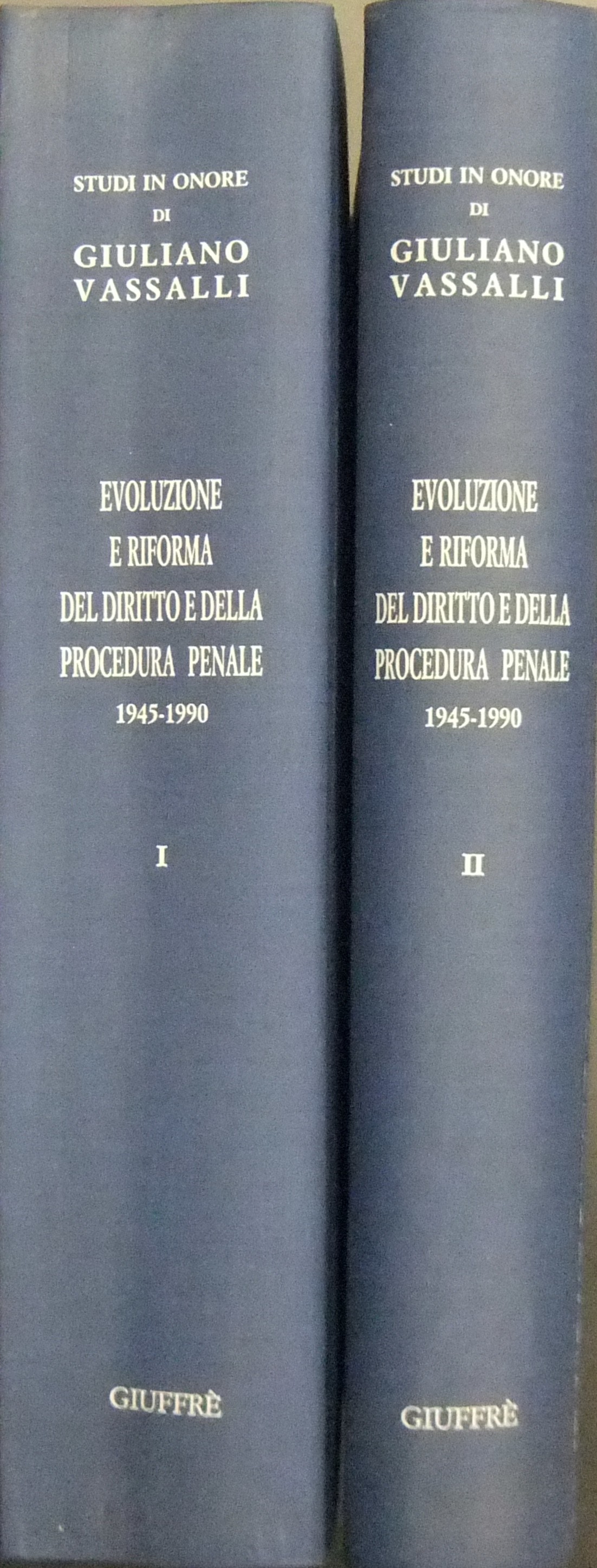 Studi in onore di Giuliano Vassalli 
