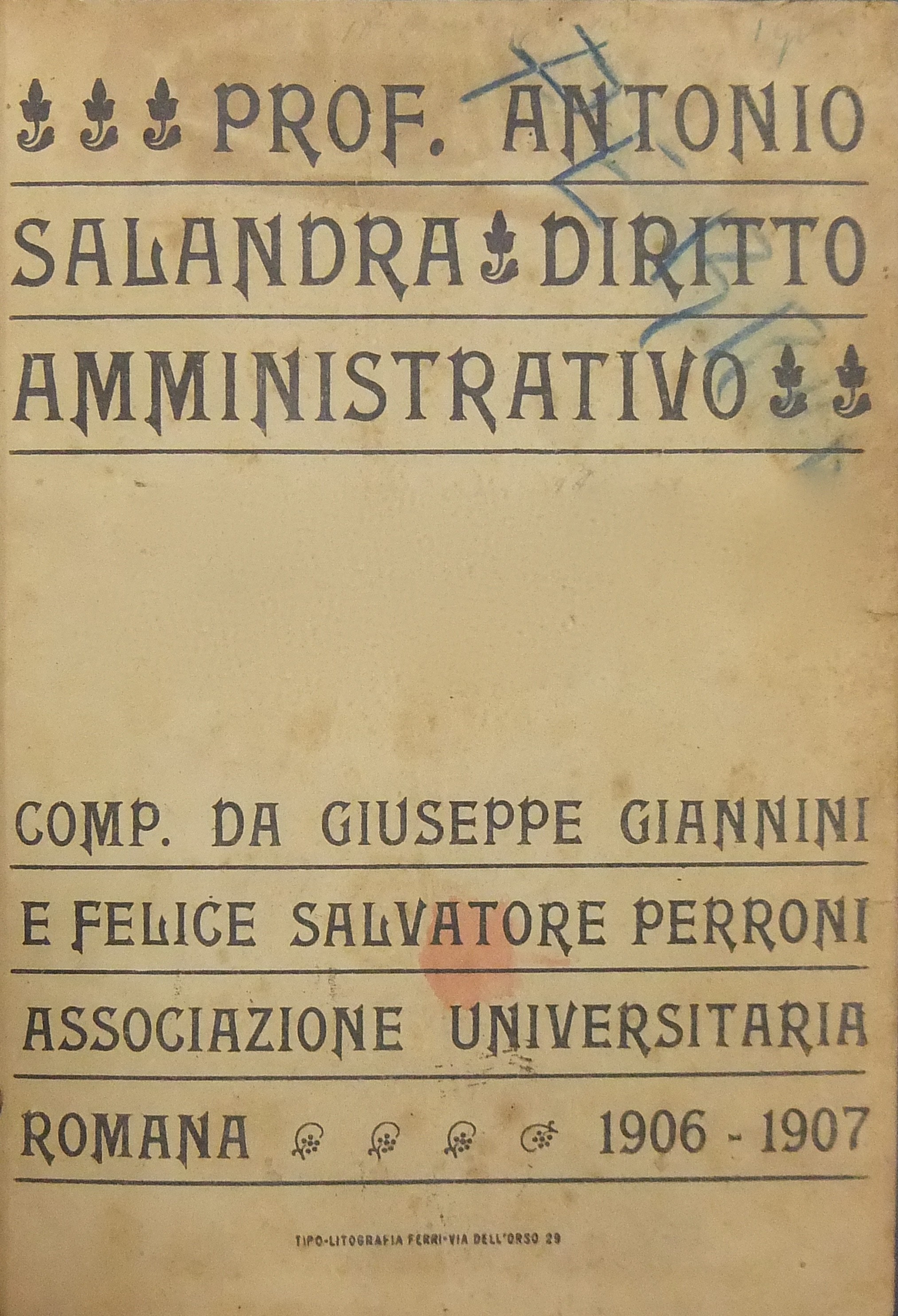 Diritto amministrativo.