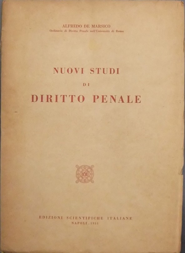 Nuovi studi di diritto penale