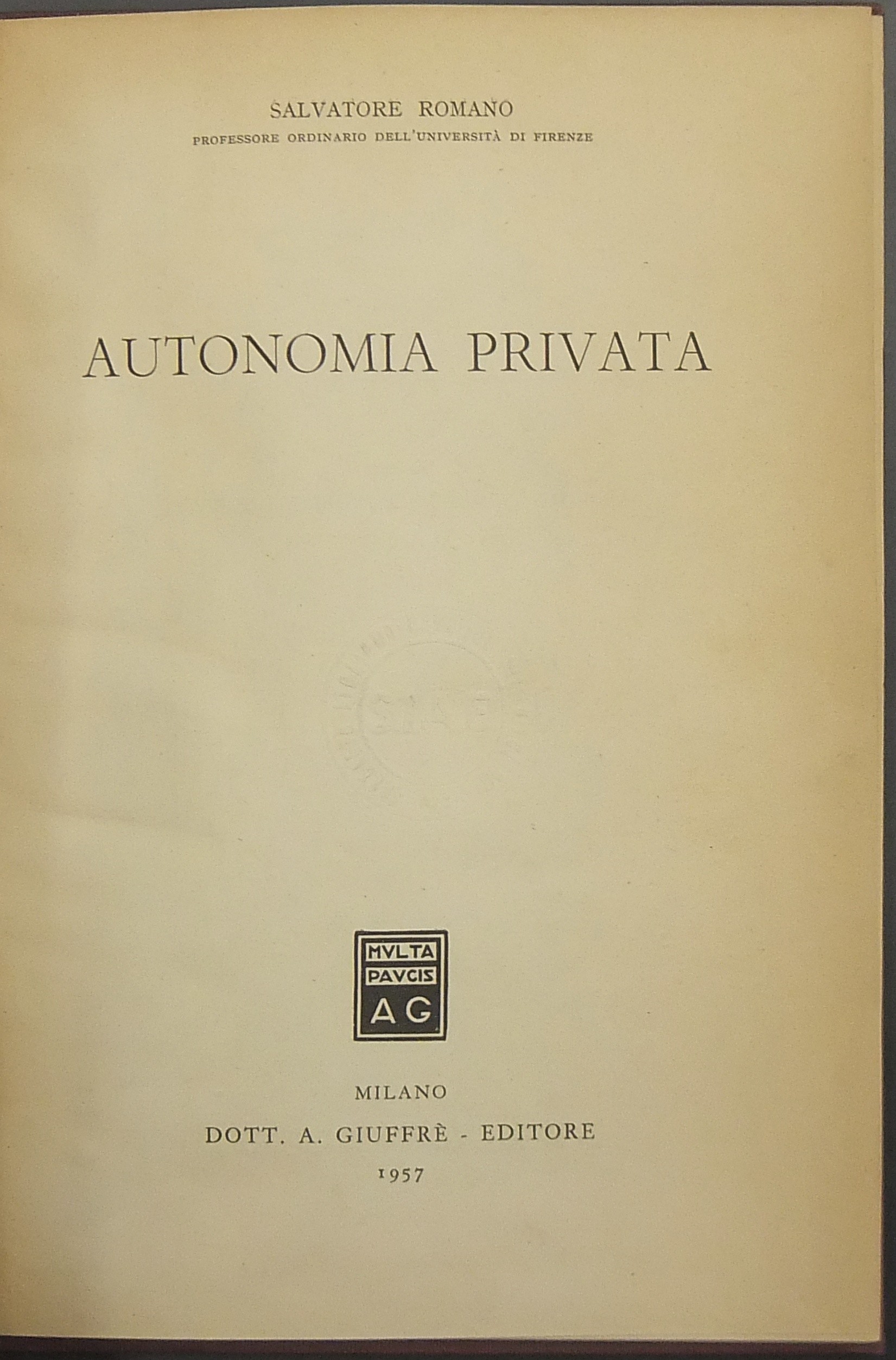 Autonomia privata