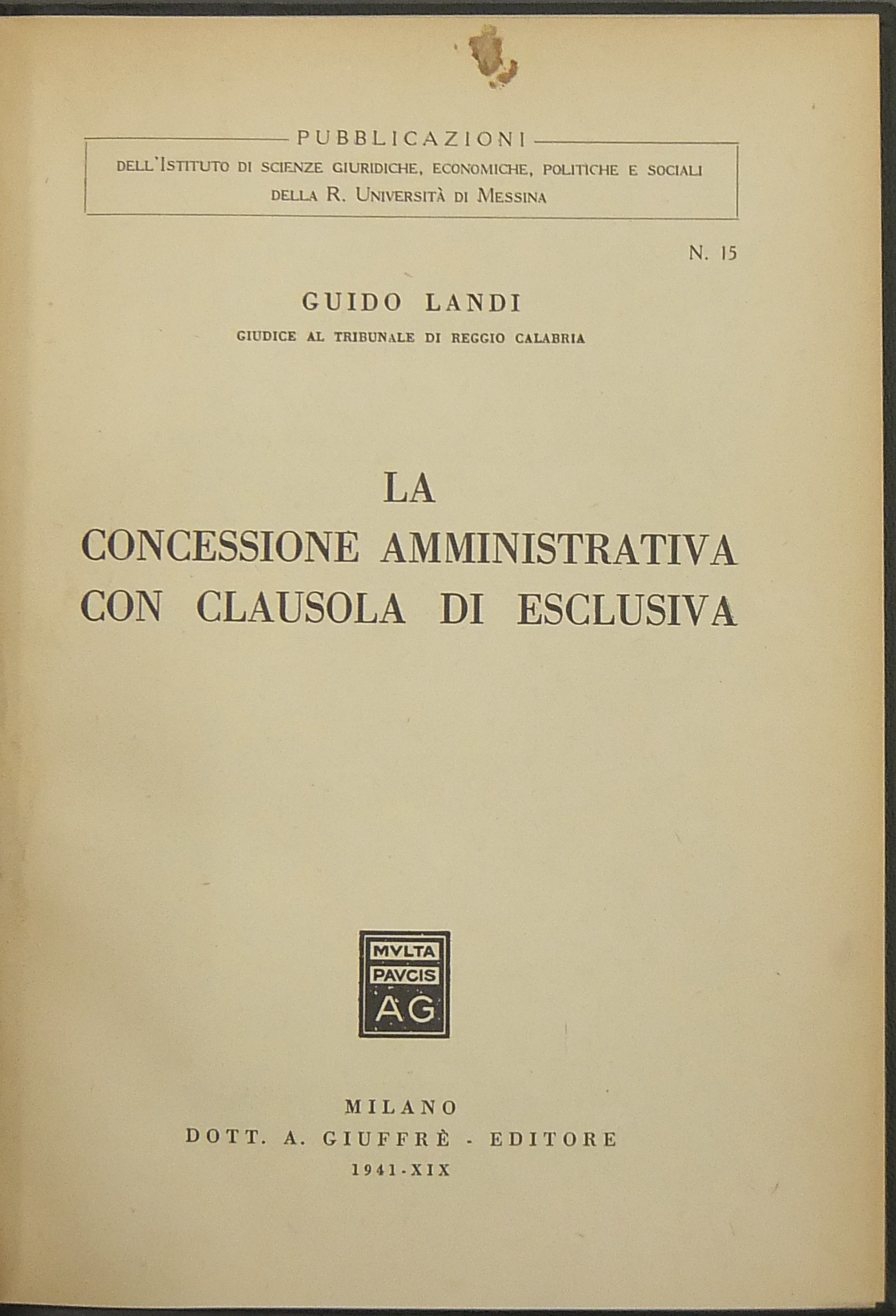 La concessione amministrativa