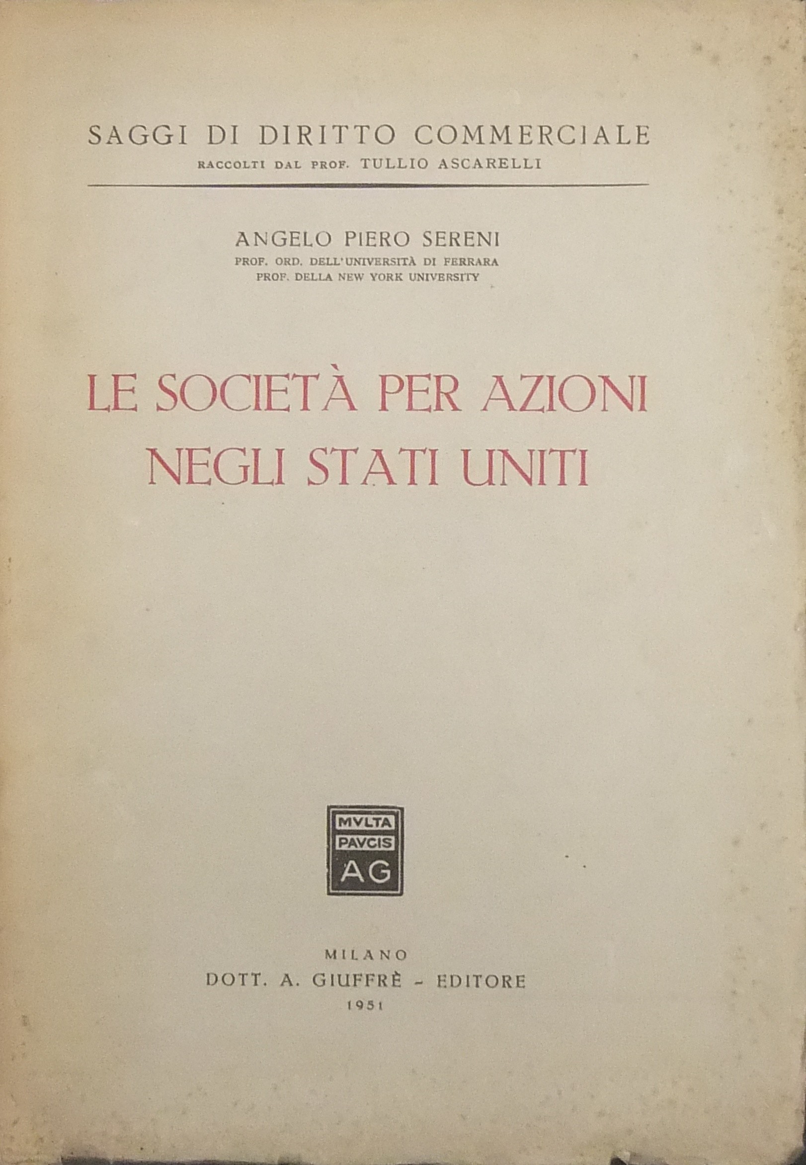 Le società per azioni negli Stati Uniti