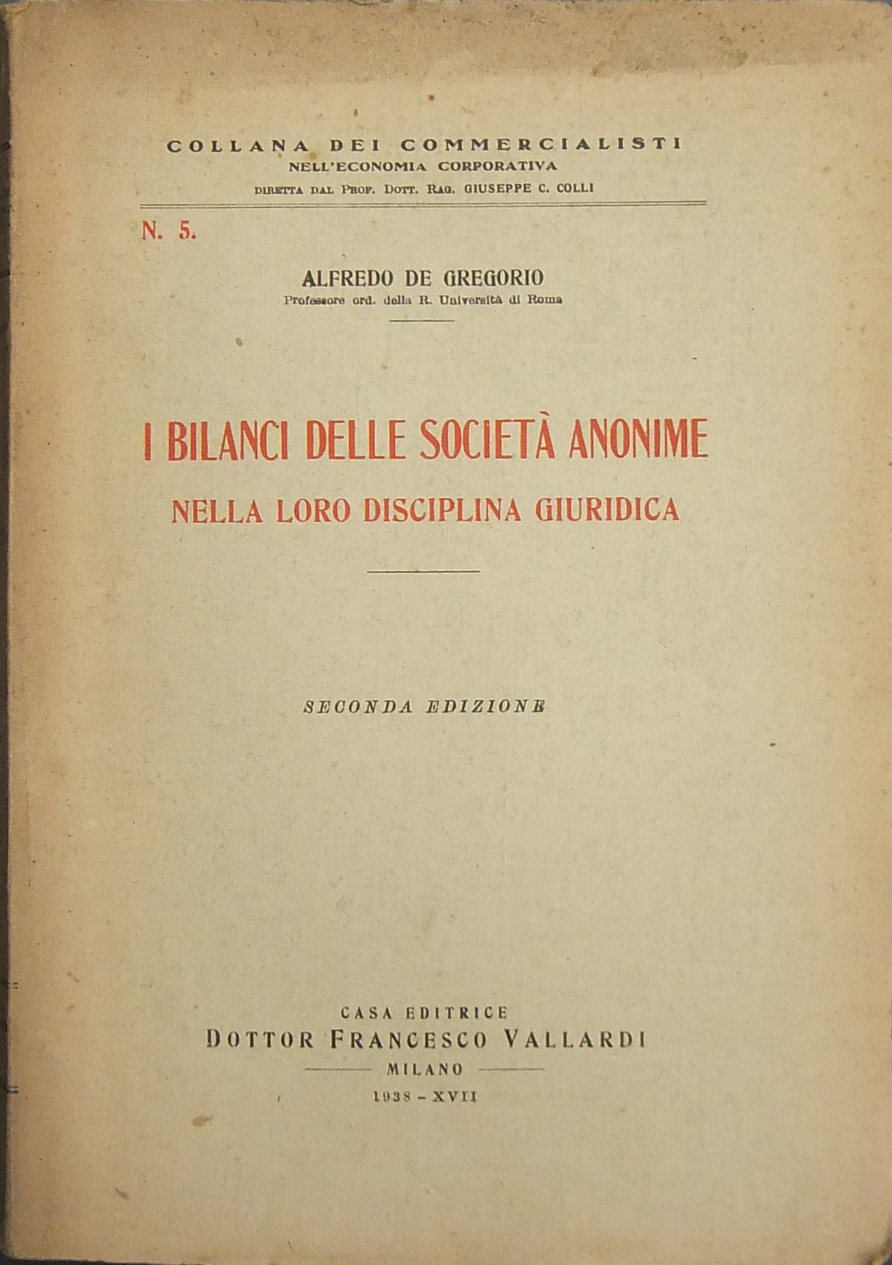 I bilanci delle società anonime nella loro disciplina giuridica