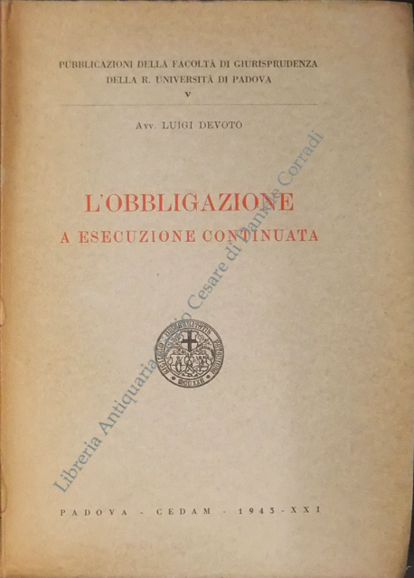 L'obbligazione a esecuzione continuata