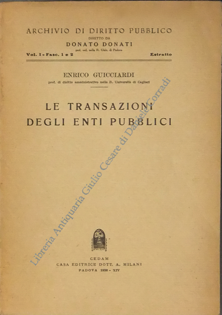 Le transazioni degli enti pubblici