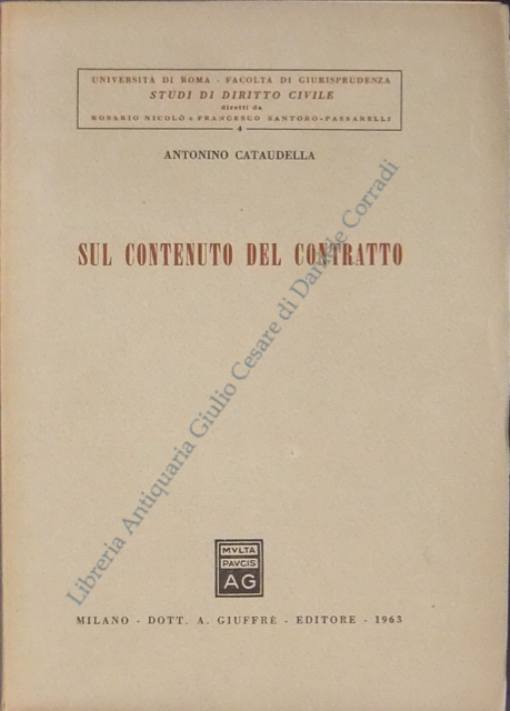 Sul contenuto del contratto