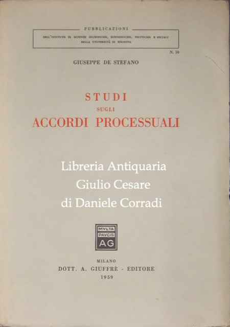 Studi sugli accordi processuali