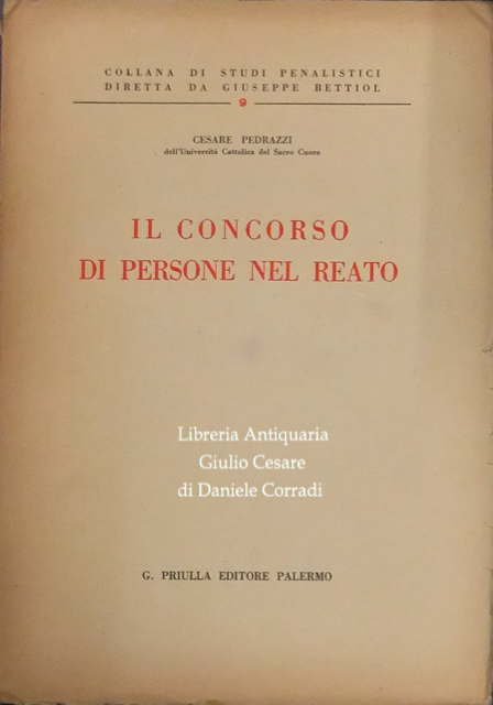 Il concorso di persone nel reato