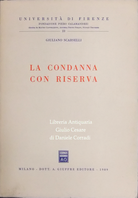 La condanna con riserva