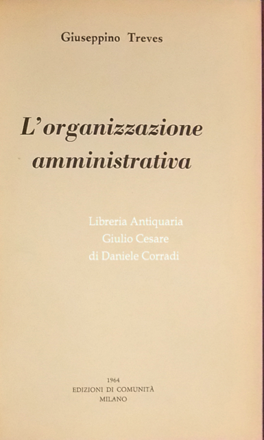 L'organizzazione amministrativa