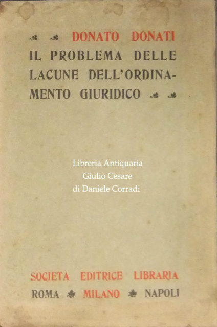 Il problema delle lacune dell'ordinamento giuridico