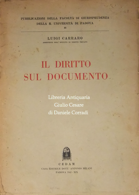 Il diritto sul documento