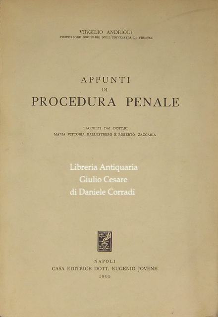 Appunti di procedura penale 