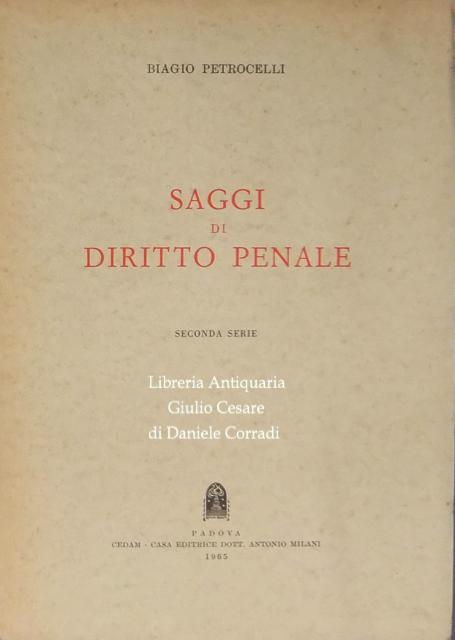 Saggi di diritto penale. Seconda serie