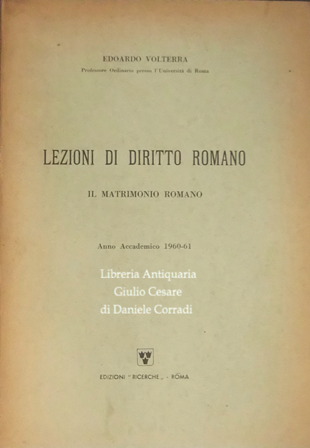 Lezioni di diritto romano.