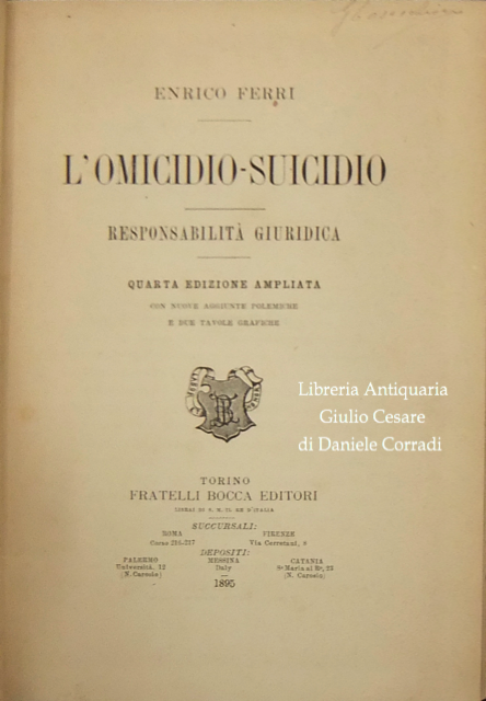 L'omicidio-suicidio. Responsabilità giuridica