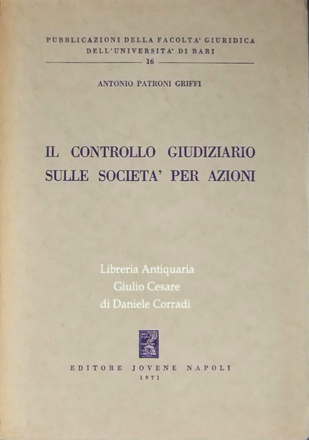 Il controllo giudiziario sulle società per azioni