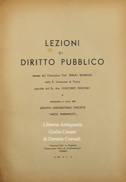 Lezioni di diritto pubblico.