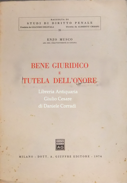 Bene giuridico e tutela dell'onore