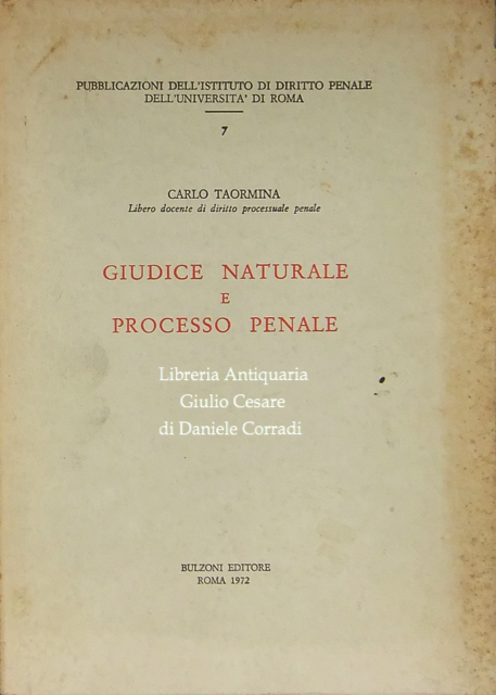 Giudice naturale e processo penale