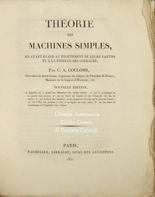 Theorie des machines simples