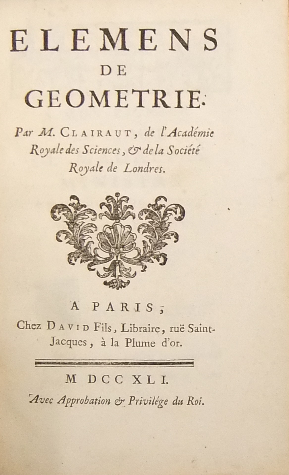 Elemens de geometrie