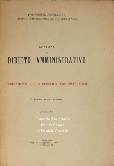 Lezioni di diritto amministrativo.
