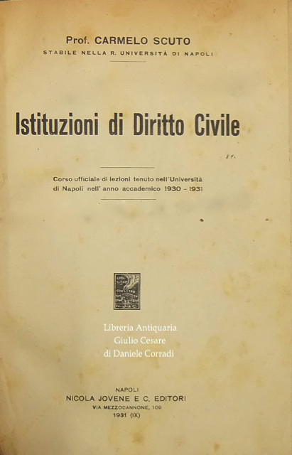 Istituzioni di diritto civile